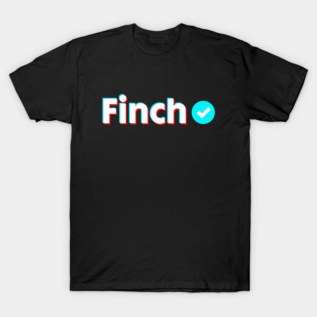 Finch Name Verify Blue Check Finch Name Gift T-Shirt by Aprilgirls